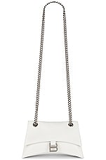 Balenciaga Small Crush Chain Bag in Optic White, view 6, click to view large image.