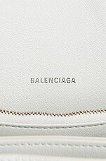 Balenciaga Small Crush Chain Bag in Optic White, view 7, click to view large image.