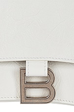 Balenciaga Small Crush Chain Bag in Optic White, view 8, click to view large image.