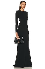 Balenciaga Medium Crush Pochette Bag in Black, view 2, click to view large image.