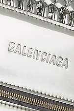 Balenciaga Xs Bistro Basket Bag in Silver, view 7, click to view large image.