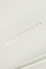 Balenciaga Crush Wallet On Chain in Optic White, view 7, click to view large image.