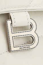 Balenciaga Crush Wallet On Chain in Optic White, view 8, click to view large image.