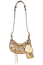 Balenciaga Xs Le Cagole Shoulder Bag in Gold, view 1, click to view large image.