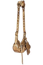Balenciaga Xs Le Cagole Shoulder Bag in Gold, view 4, click to view large image.