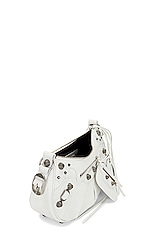 Balenciaga Small Le Cagole Shoulder Bag in Optic White, view 5, click to view large image.