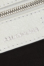 Balenciaga Small Le Cagole Shoulder Bag in Optic White, view 6, click to view large image.