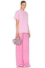 Balenciaga Xxs Bistro Basket Bag in Sweet Pink & White, view 2, click to view large image.