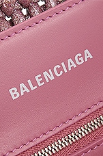 Balenciaga Xxs Bistro Basket Bag in Sweet Pink & White, view 7, click to view large image.