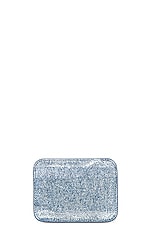 Balenciaga Cash Card Holder in Denim Blue & Black, view 2, click to view large image.