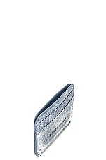 Balenciaga Cash Card Holder in Denim Blue & Black, view 4, click to view large image.