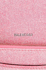 Balenciaga Hourglass Wallet On A Chain in Denim Pink, view 7, click to view large image.