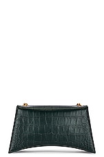 Balenciaga Crush Wallet On A Chain in Forest Green, view 3, click to view large image.