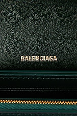 Balenciaga Crush Wallet On A Chain in Forest Green, view 7, click to view large image.