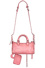 Balenciaga Mini Le Cagole Duffle Bag in Sweet Pink, view 3, click to view large image.