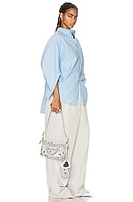 Balenciaga Mini Le Cagole Duffle Bag in Optic White, view 2, click to view large image.