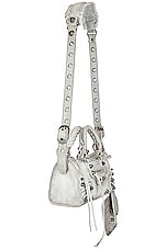 Balenciaga Mini Le Cagole Duffle Bag in Optic White, view 4, click to view large image.