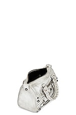 Balenciaga Mini Le Cagole Duffle Bag in Optic White, view 5, click to view large image.