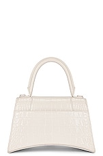 Balenciaga Small Hourglass Top Handle Bag in Nacre, view 4, click to view large image.