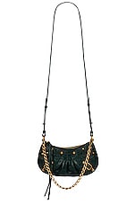 Balenciaga Le Cagole Mini Chain Bag in Forest Green, view 1, click to view large image.