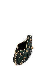 Balenciaga Le Cagole Mini Chain Bag in Forest Green, view 6, click to view large image.
