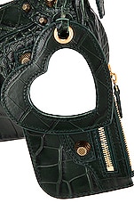 Balenciaga Xs Le Cagole Shoulder Bag in Forest Green, view 7, click to view large image.