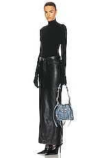 Balenciaga Xs Le Cagole Bucket Bag in Blue, view 2, click to view large image.