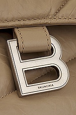 Balenciaga Medium Crush Chain Bag In Taupe in Taupe, view 8, click to view large image.