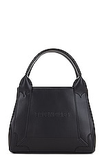 Balenciaga Xs Navy Cabas Bag in Black, view 1, click to view large image.