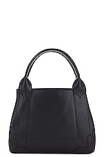 Balenciaga Xs Navy Cabas Bag in Black, view 3, click to view large image.