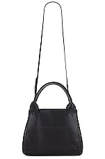 Balenciaga Xs Navy Cabas Bag in Black, view 6, click to view large image.