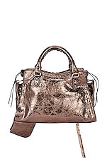 Balenciaga Xs Neo Cagole Bag In Dark Bronze in Dark Bronze, view 4, click to view large image.