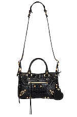 Balenciaga Medium Le Cagole Tote Bag In Black in Black, view 1, click to view large image.
