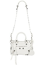 Balenciaga Medium Le Cagole Tote Bag In Optic White in Optic White, view 1, click to view large image.