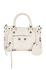 Balenciaga Medium Le Cagole Tote Bag In Nacre in Nacre, view 3, click to view large image.