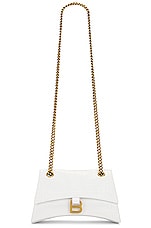 Balenciaga Small Crush Chain Bag In Optic White in Optic White, view 6, click to view large image.