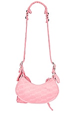 Balenciaga Xs Le Cagole Shoulder Bag in Pink, view 3, click to view large image.