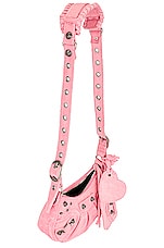 Balenciaga Xs Le Cagole Shoulder Bag in Pink, view 5, click to view large image.