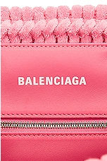 Balenciaga Xs Bistro Basket Bag in Sweet Pink & White, view 7, click to view large image.