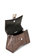 Balenciaga Xs Hourglass Top Handle Bag in Dark Bronze, view 6, click to view large image.