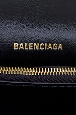 Balenciaga Small Crush Chain Bag In Black in Black, view 7, click to view large image.