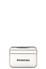 Balenciaga Cash Card Holder in Silver & Black, view 1, click to view large image.