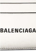Balenciaga Cash Card Holder in Silver & Black, view 5, click to view large image.
