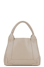 Balenciaga Xs Navy Cabas Bag in Taupe, view 3, click to view large image.