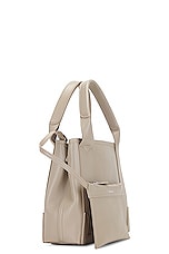 Balenciaga Xs Navy Cabas Bag in Taupe, view 4, click to view large image.