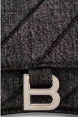 Balenciaga Small Crush Chain Bag In Charcoal Black in Charcoal Black, view 8, click to view large image.