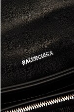 Balenciaga Crush Wallet On Chain Bag in Charcoal Black, view 7, click to view large image.