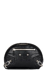 Balenciaga Le Cagole Cosmetic Pouch in Black, view 1, click to view large image.