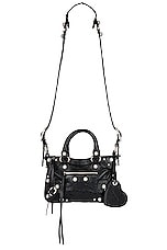 Balenciaga Neo Cagole With Strass Small Tote Bag in Black, view 1, click to view large image.