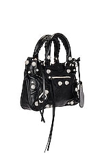 Balenciaga Neo Cagole With Strass Small Tote Bag in Black, view 5, click to view large image.